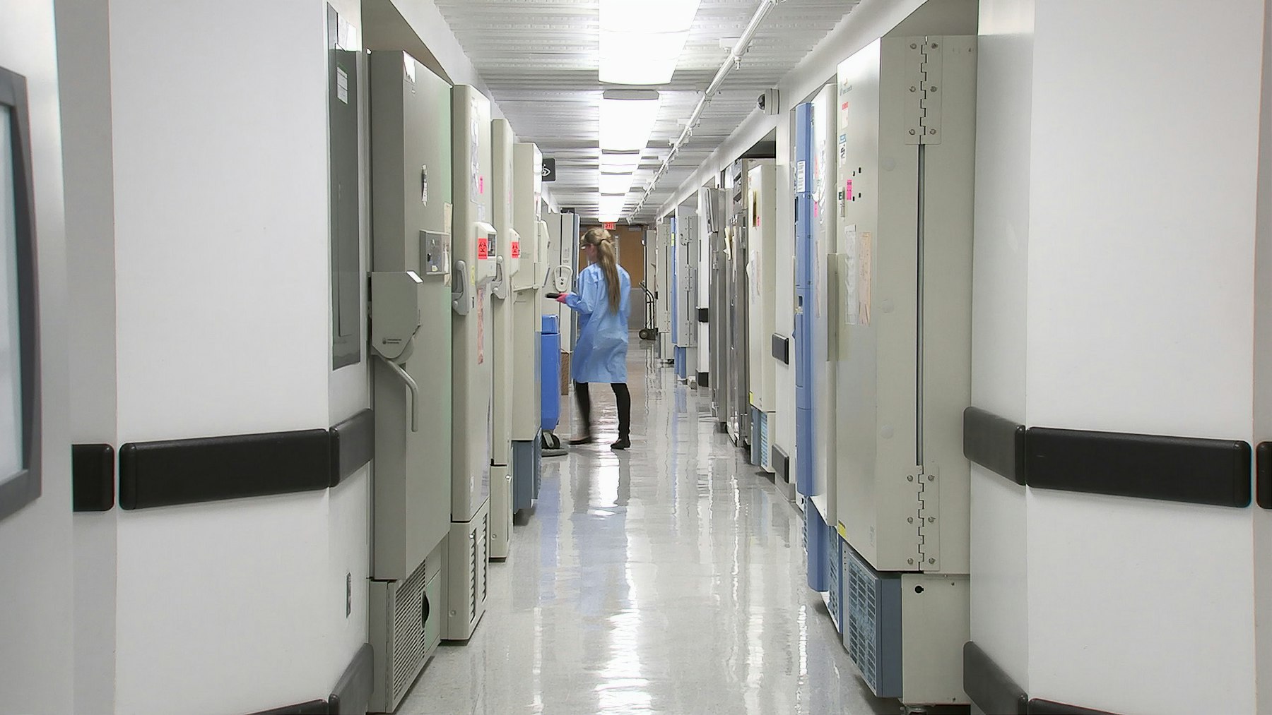 Clean hospital corridor